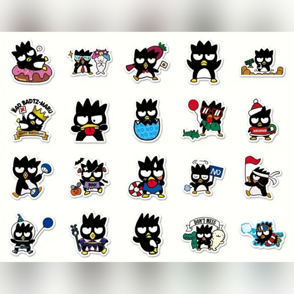 50 stickers Badtz-Maru (hello kitty and friends) random stickers - Picture 3 of 3